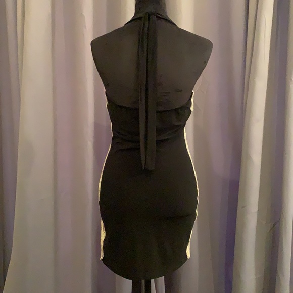 Sexy little cocktail dress shimmery with lace - Picture 4 of 5